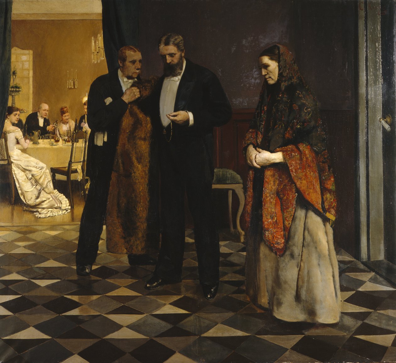 Küldés az orvosért alkotó: Christian Krohg
