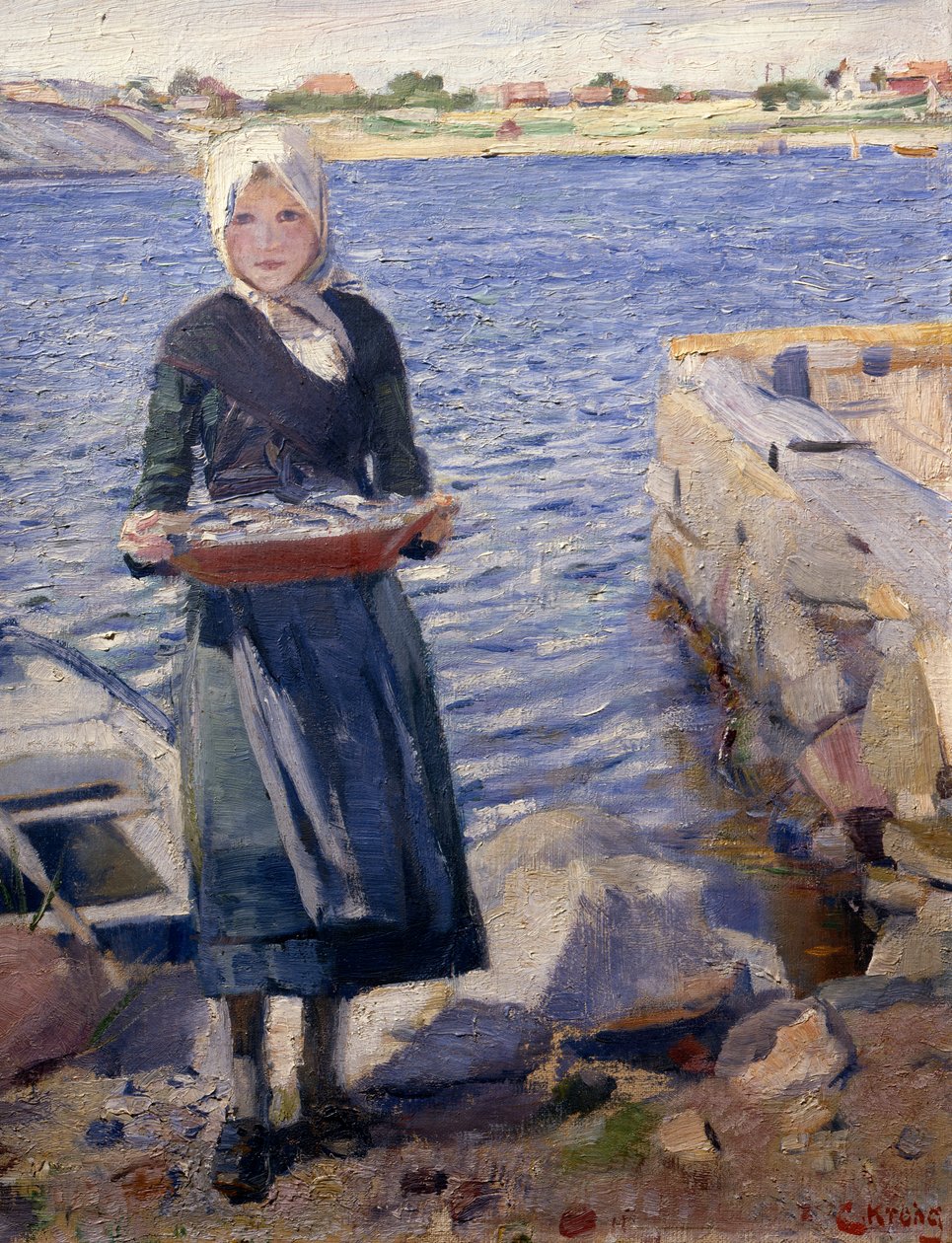 Napsütés alkotó: Christian Krohg