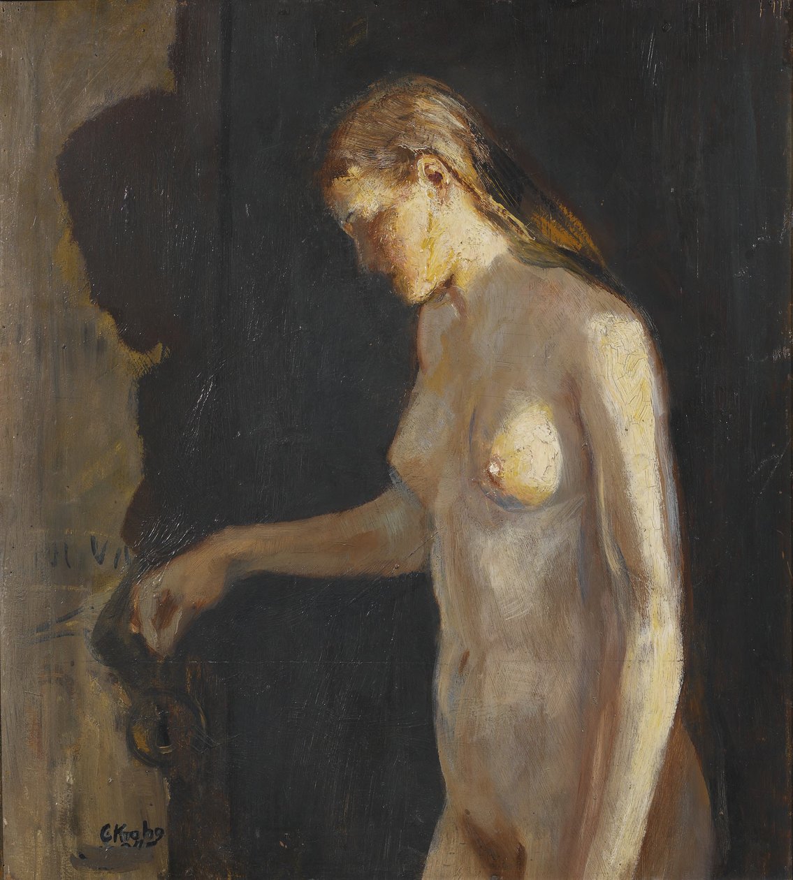 A modell alkotó: Christian Krohg