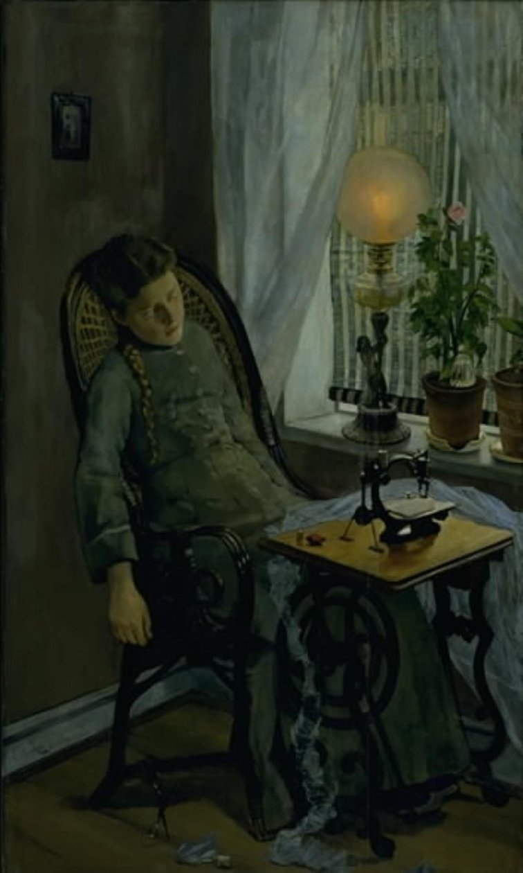 A varrónő alkotó: Christian Krohg