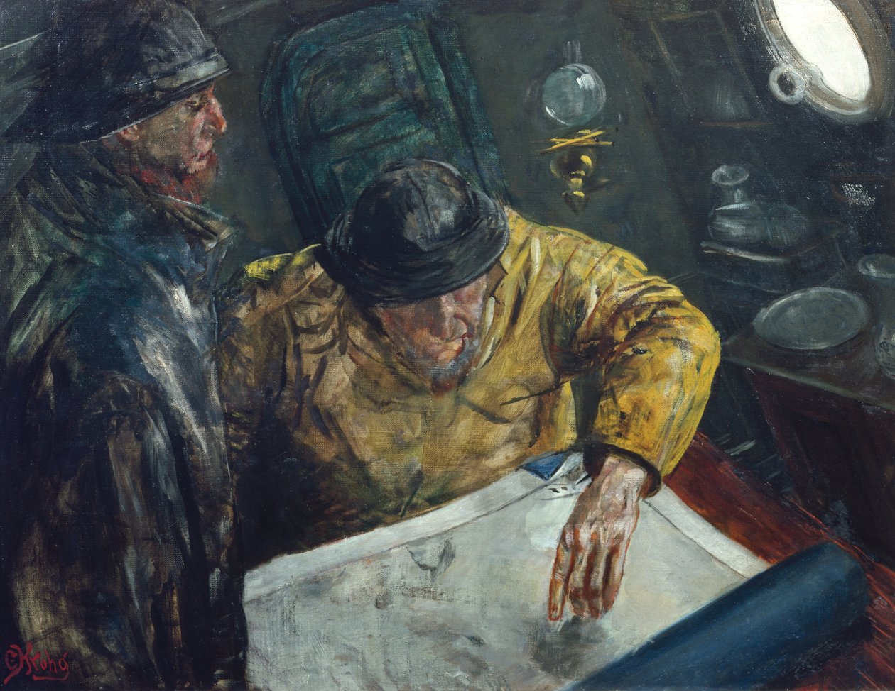 A pálya be van állítva, 1888 körül alkotó: Christian Krohg