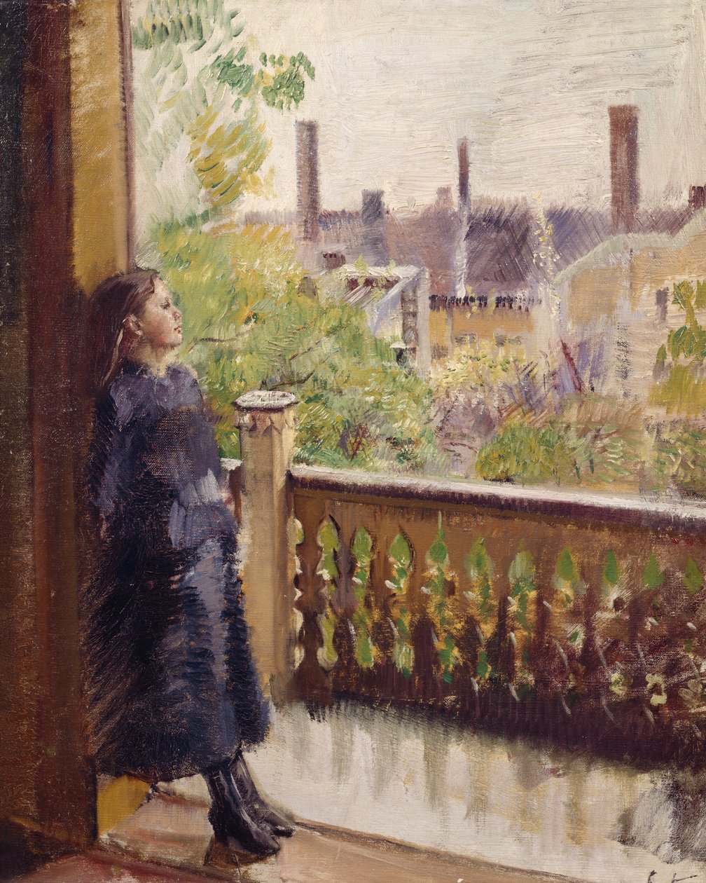 A veranda Grønnegate-ben alkotó: Christian Krohg