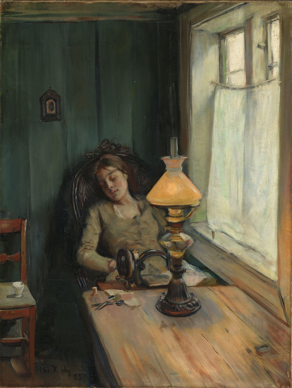 Fáradt alkotó: Christian Krohg