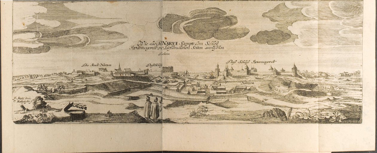 Narva Illusztráció: Adam Olear: Utazások Moszkva nagyhercegéhez és Perzsia királyához alkotó: Christian Lorenzen Rothgiesser