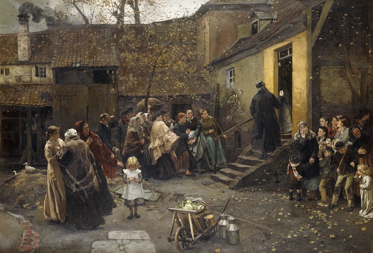 letartóztatni; Letartóztatás, 1881 alkotó: Christian Ludwig Bokelman