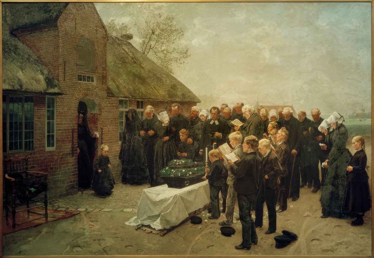 Ch. L.Brokelmann, észak-fríz temetés alkotó: Christian Ludwig Bokelmann