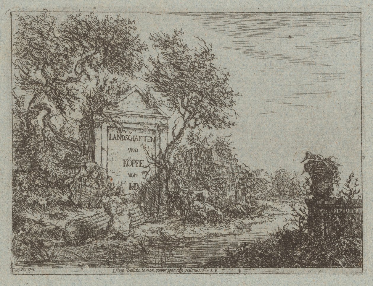 Tájak és fejek alkotó: Christian Ludwig von Hagedorn