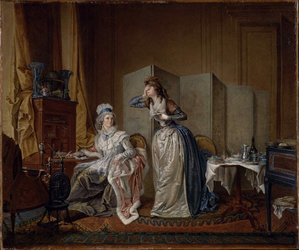A rossz hír, 1794. alkotó: Christian Marie Colin De La Biochaye