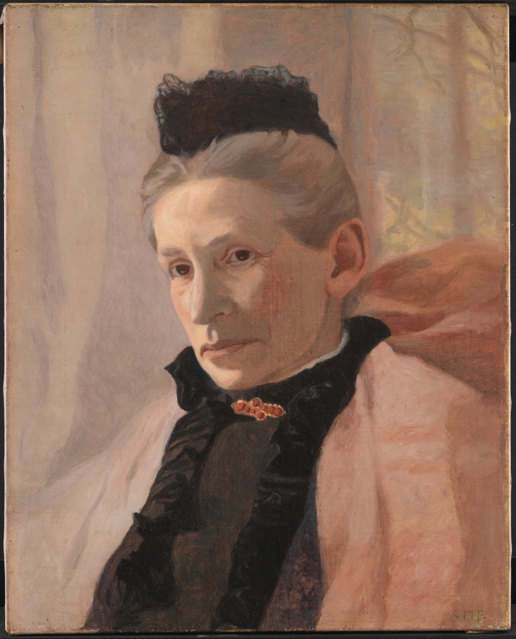 Frederikke von Scholten, született Arendrup, a művész anyósa alkotó: Christian Mourier Petersen