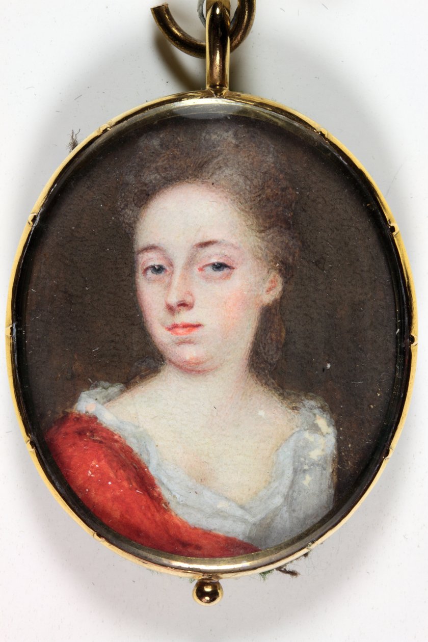 Egy hölgy, valószínűleg Lady Dorothy Savile, Burlington grófnője (zománc) alkotó: Christian Richter