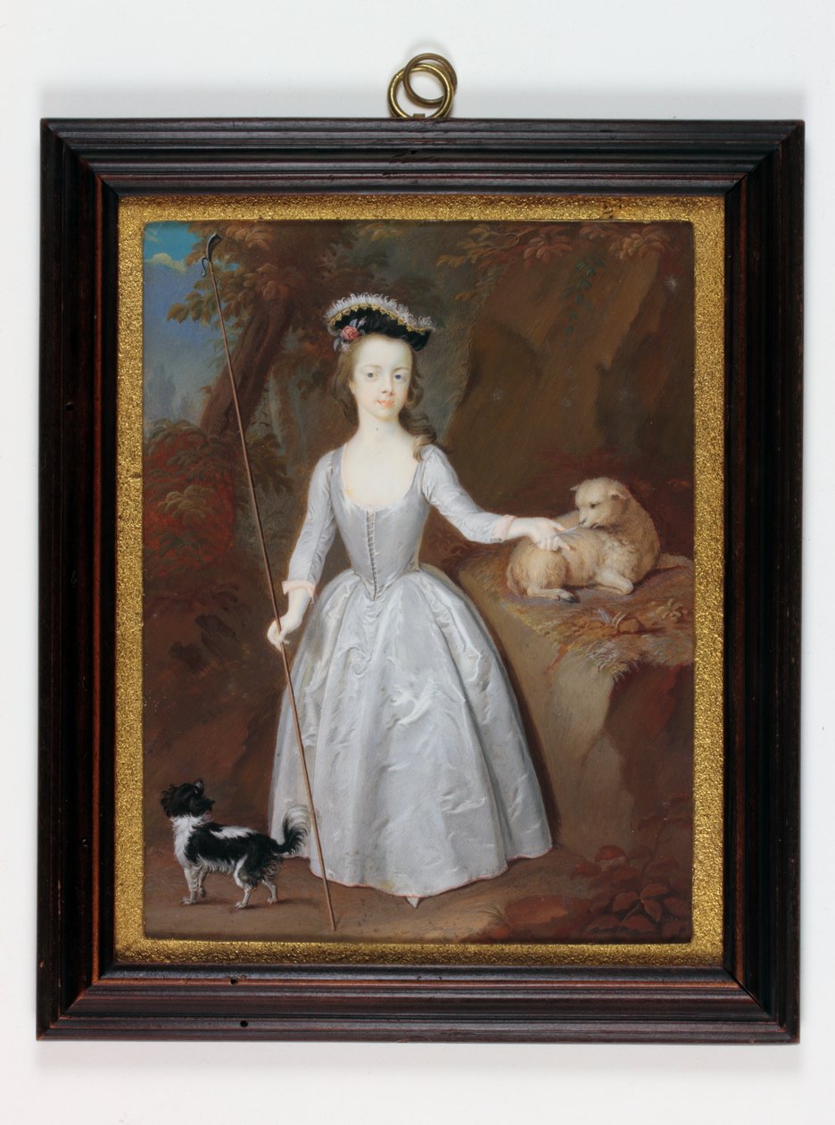 Lady Margaret Cavendish Holles Harley (akvarell elefántcsonton) alkotó: Christian Richter