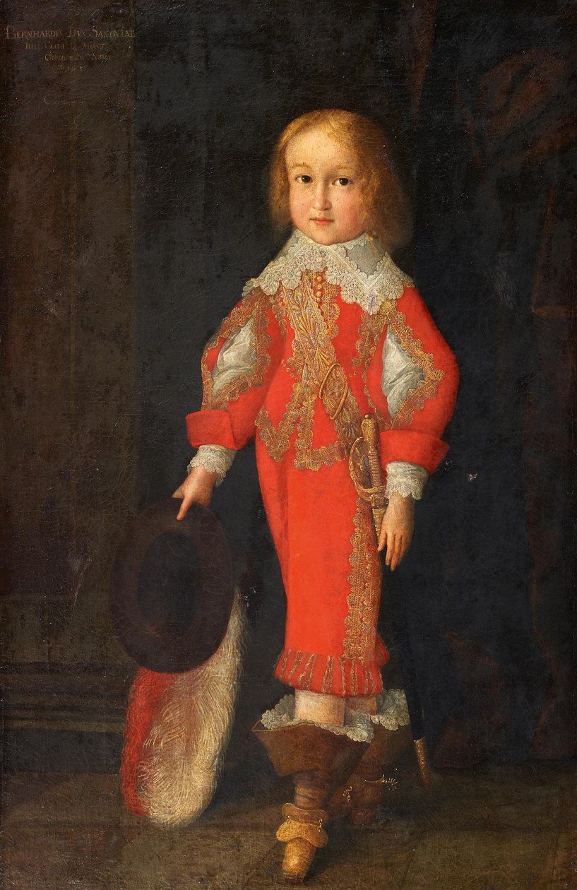 Szász-Jénai Bernhard portréja (1638-1678) alkotó: Christian Richter