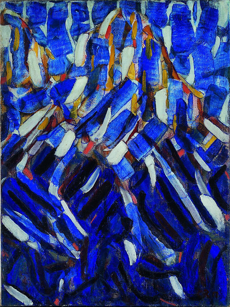 Absztrakció (a Kék-hegy) alkotó: Christian Rohlfs