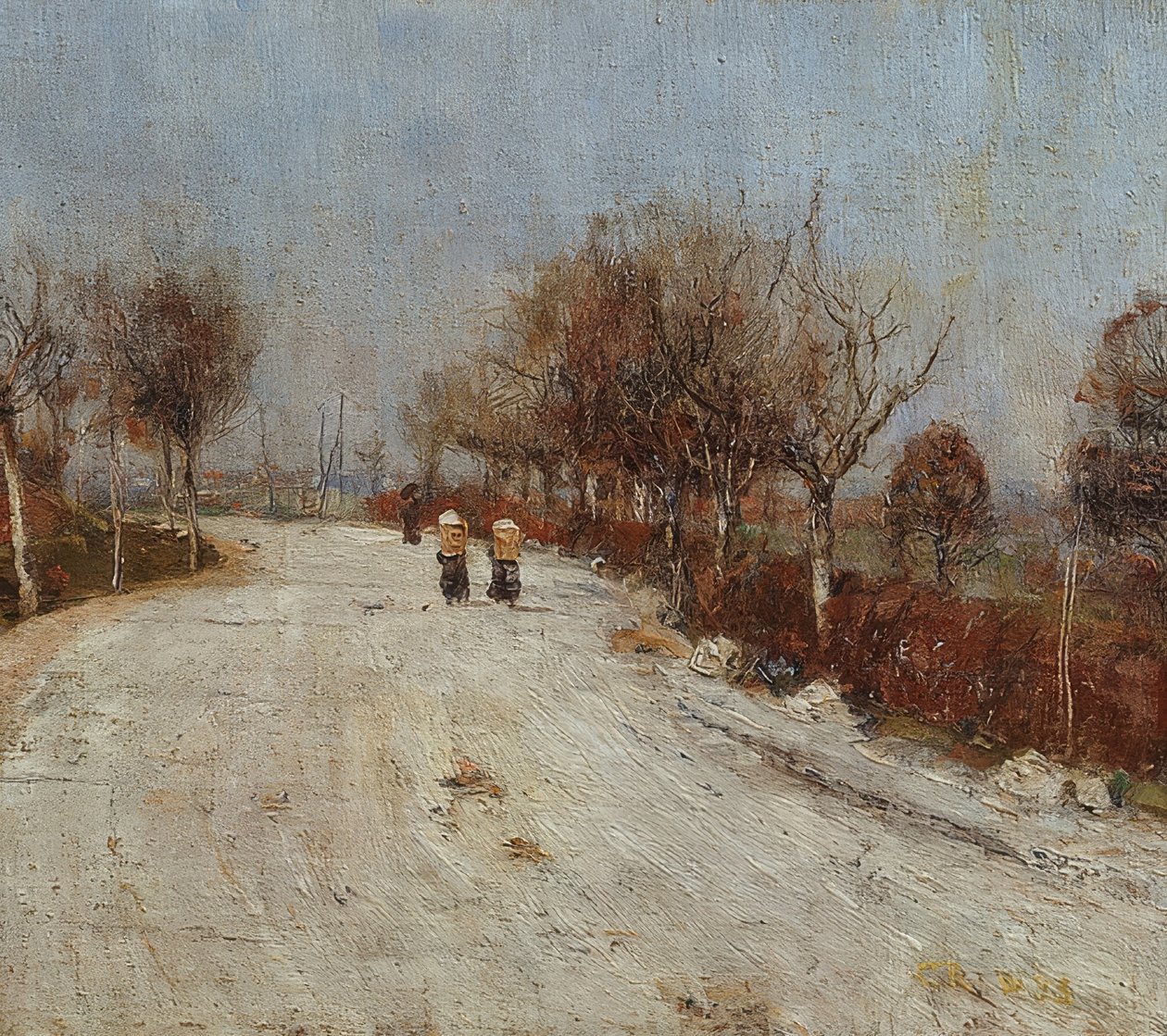 Chaussee és Gelmeroda között. 1893 alkotó: Christian Rohlfs