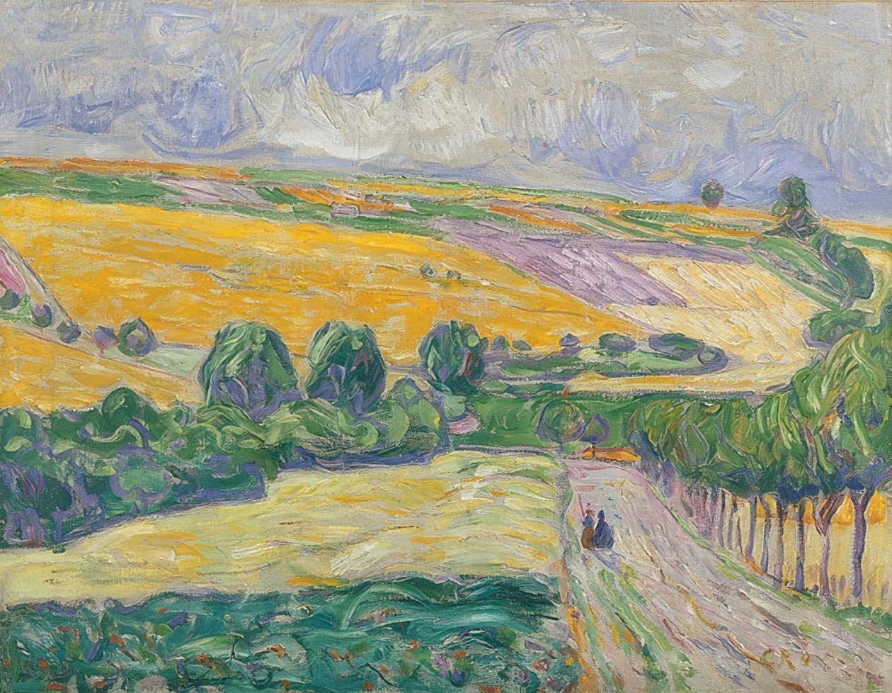 Táj Oberweimar közelében. 1904 alkotó: Christian Rohlfs