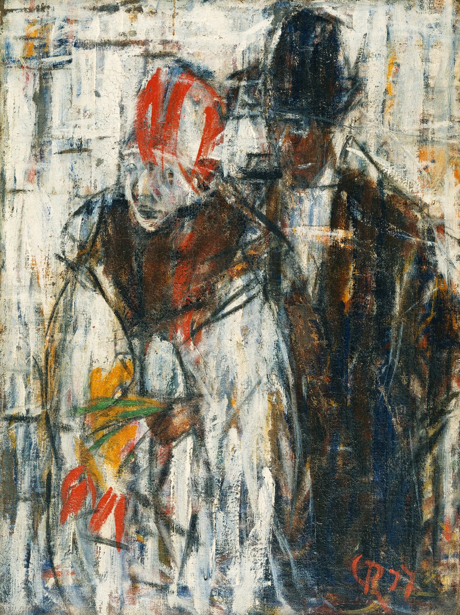 férfi és nő; férfi és lány alkotó: Christian Rohlfs