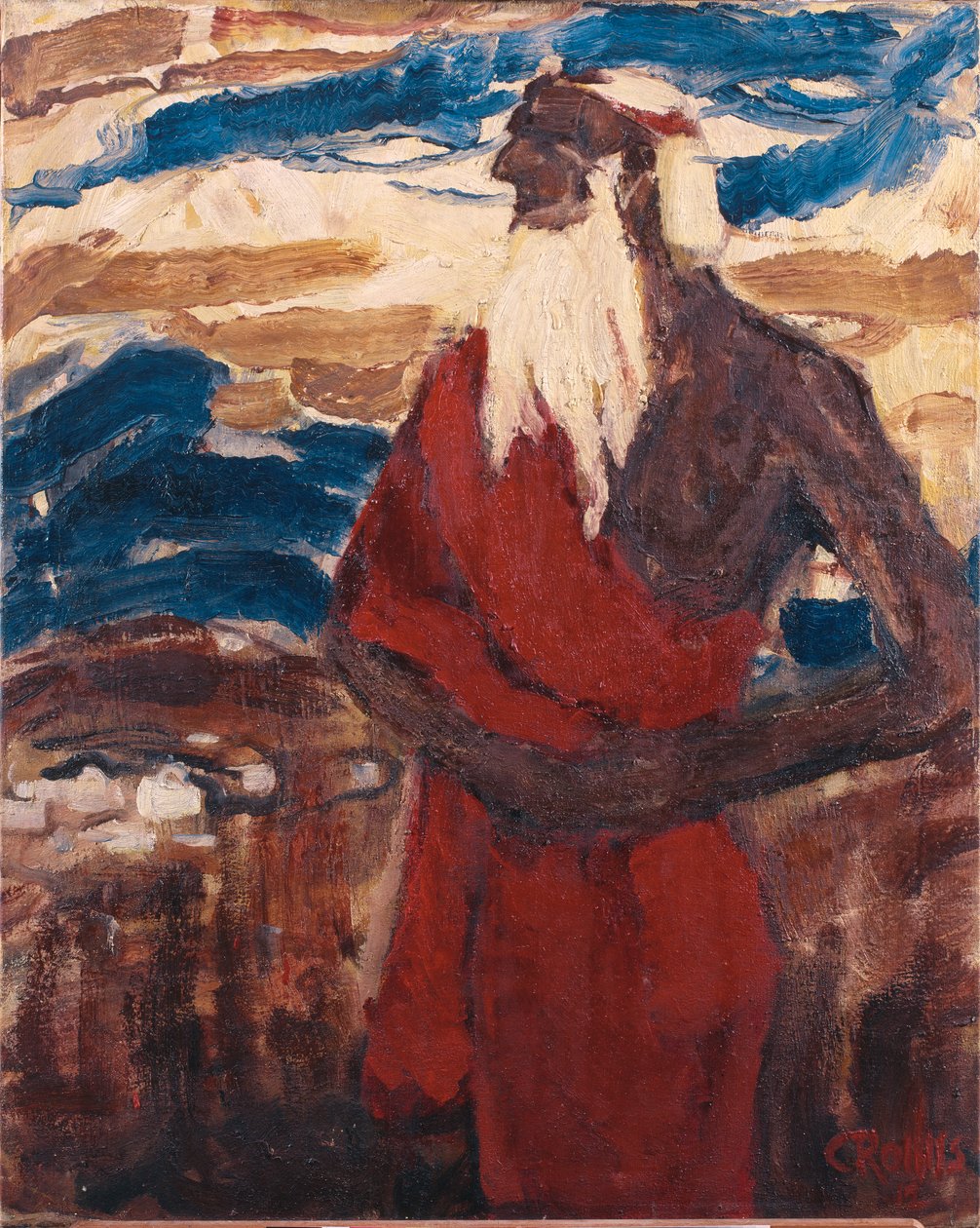 Mózes felméri az Ígéret Földjét alkotó: Christian Rohlfs