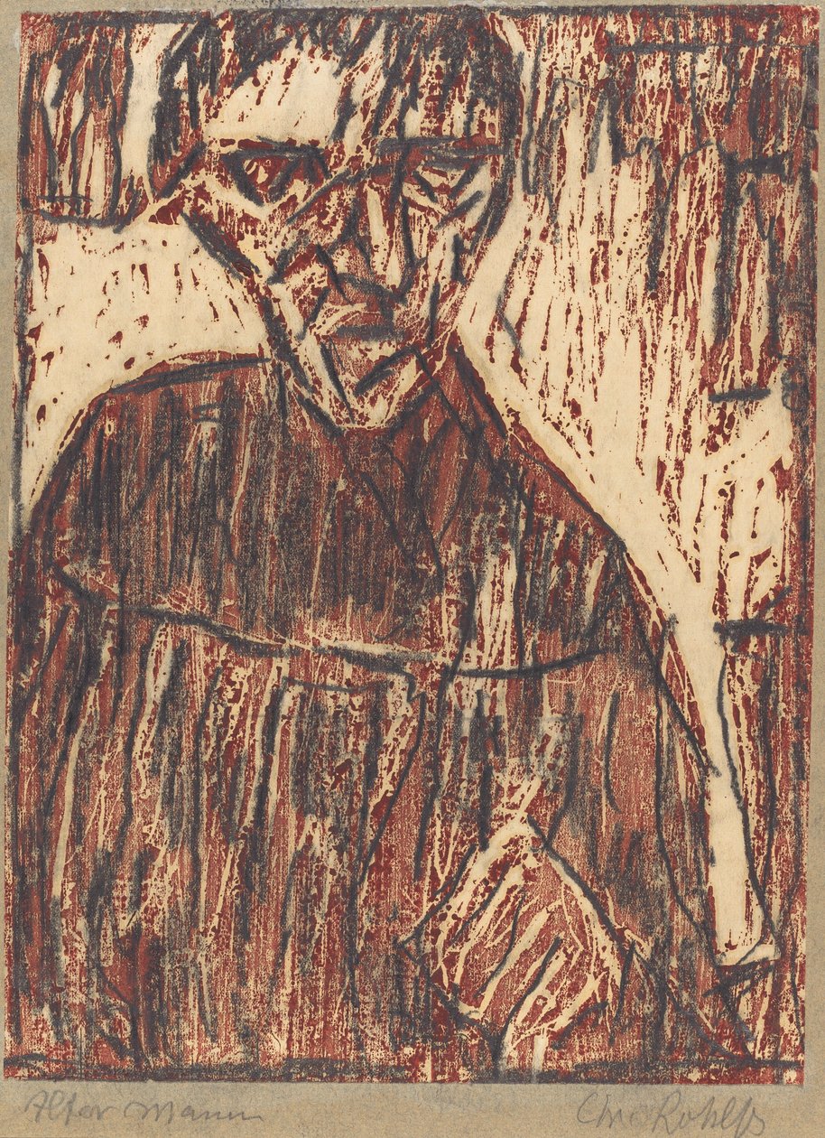 Idős ember alkotó: Christian Rohlfs