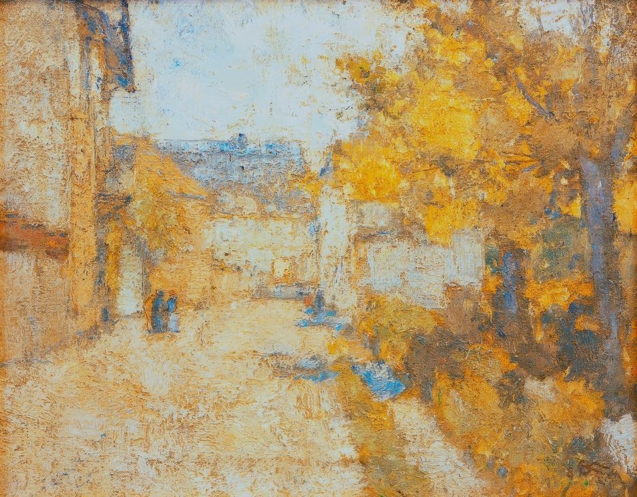 Utca Weimarban (Ehringsdorf sikátora) alkotó: Christian Rohlfs