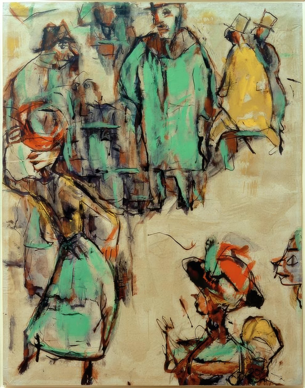 Utcai jelenet alkotó: Christian Rohlfs