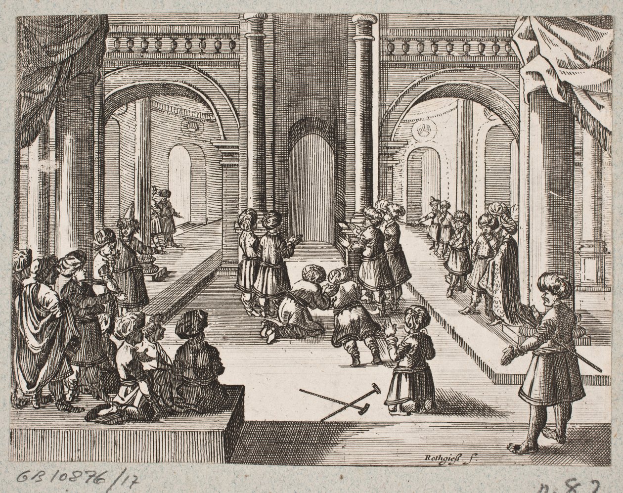 Illusztráció Adam Oleariushoz, „Perzsa Rosenthal, Schich Saadi leleményes költője […]”, Schleswig 1660 alkotó: Christian Rothgiesser