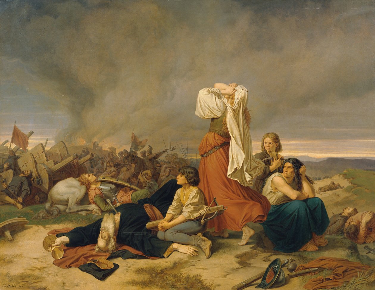 A lipányi csata 1434. május 30-án, 1868. alkotó: Christian Ruben