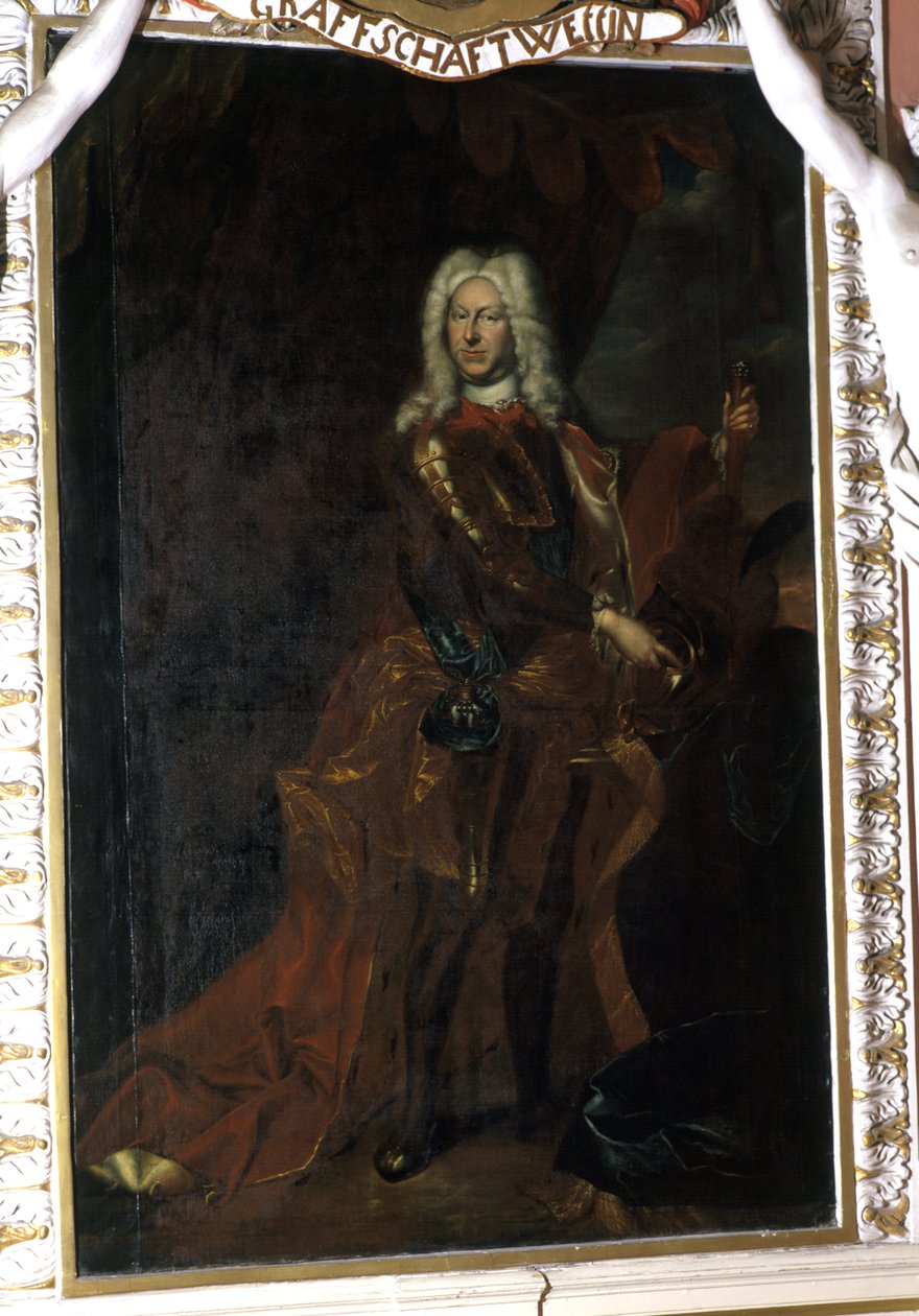 Frigyes, Szász-Gotha-Altenburg hercege, 1708-32 között alkotó: Christian Schilbach