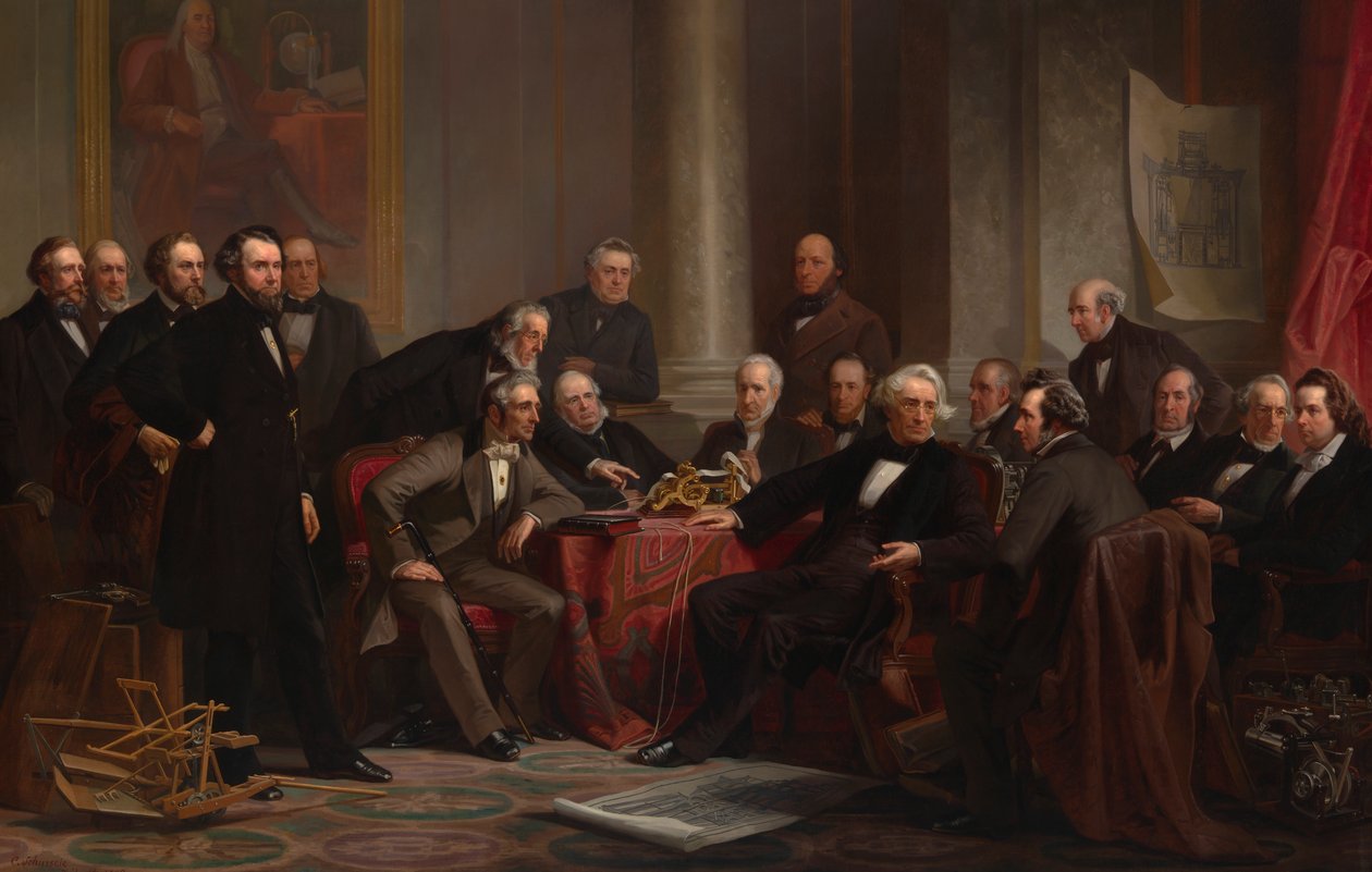 A haladás emberei, 1862. alkotó: Christian Schussele
