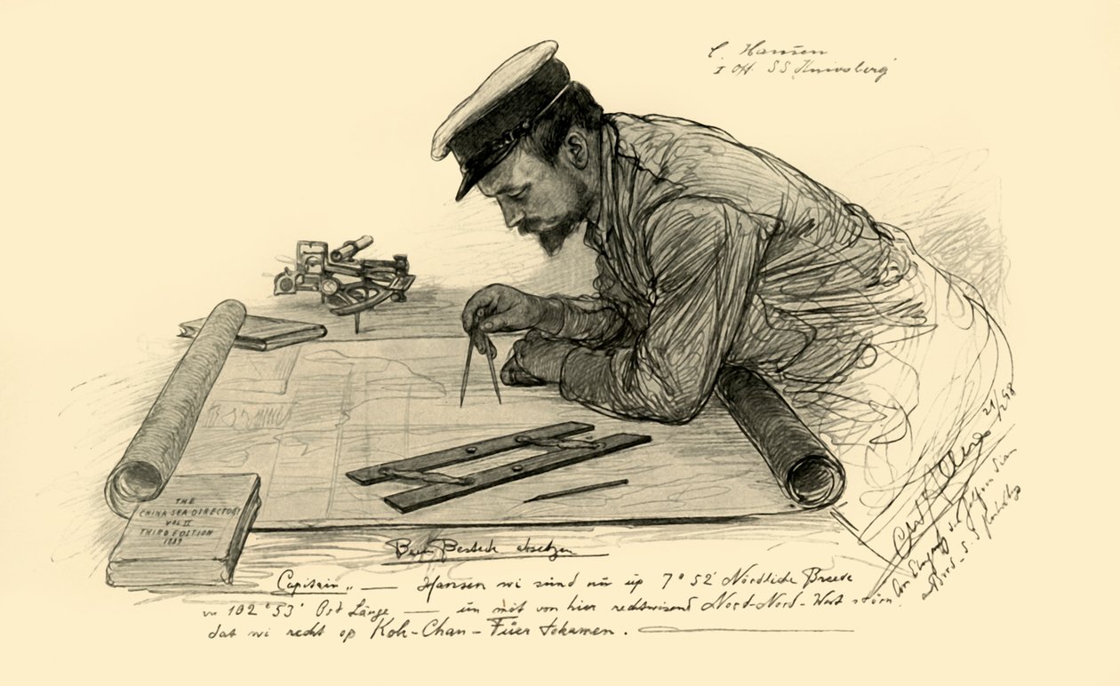 Hansen, a Knivsberg első tisztje, 1898. alkotó: Christian Wilhelm Allers