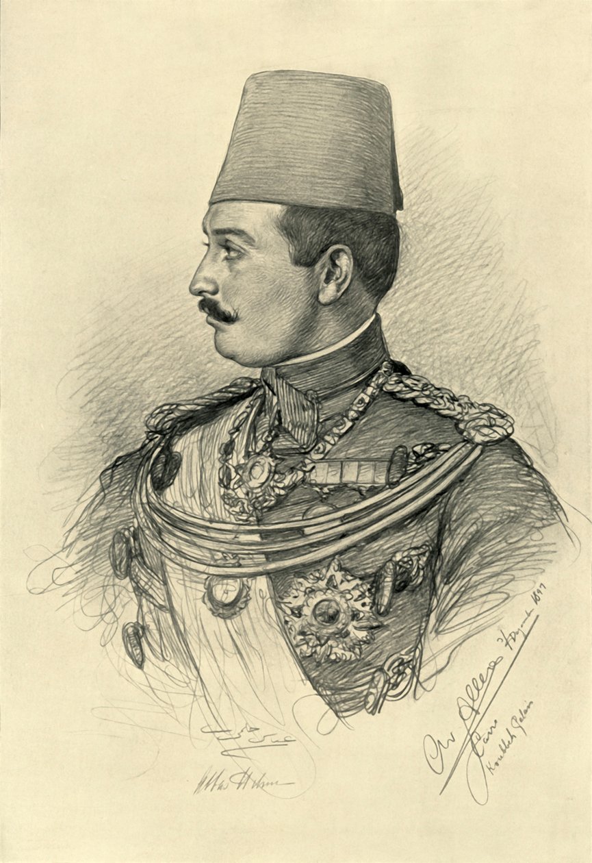 Abbas II. Helmy Bey, Koubbeh-palota, Kairó, Egyiptom, 1898. alkotó: Christian Wilhelm Allers