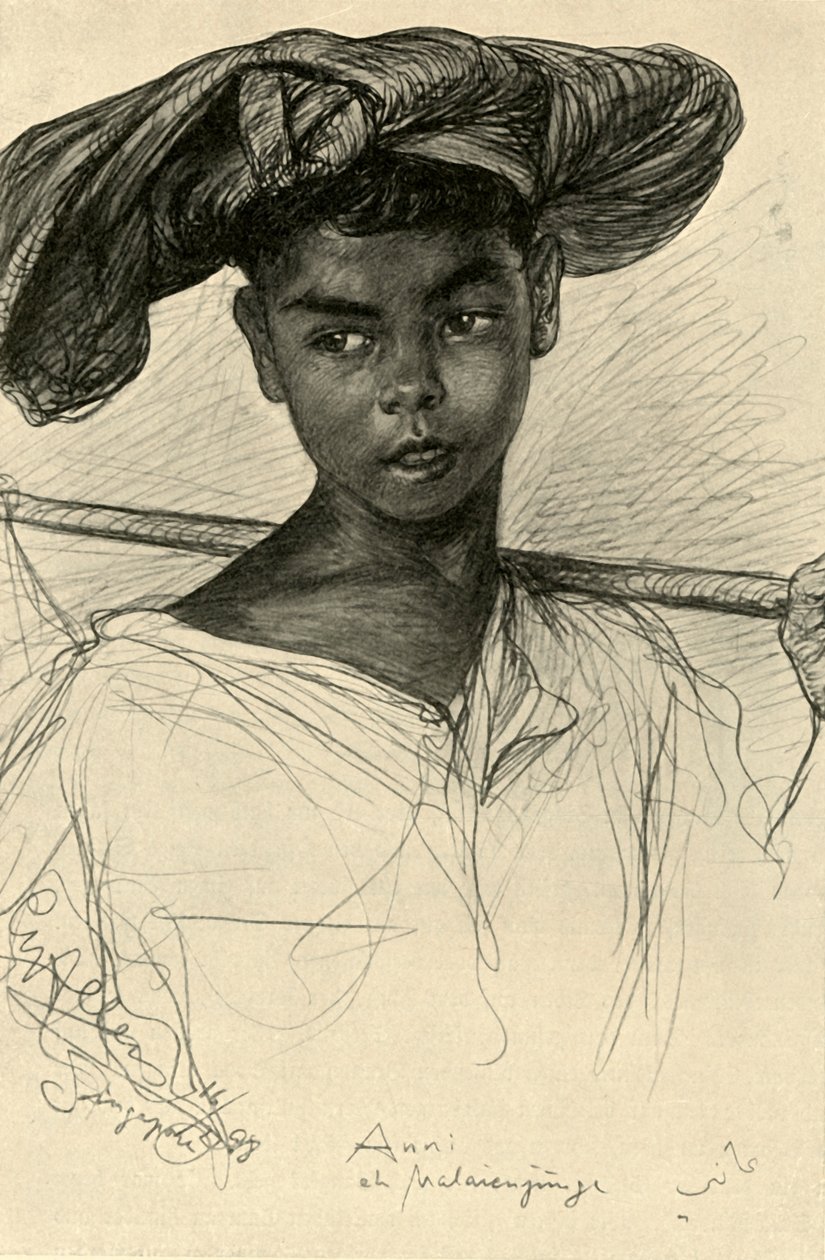 Mind – Malayan Boy, Szingapúr, 1898. alkotó: Christian Wilhelm Allers