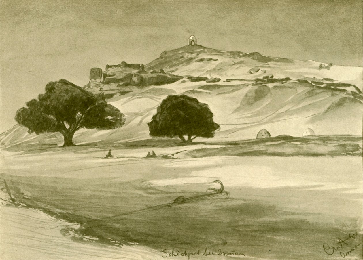 Asszuán, Egyiptom, 1898. alkotó: Christian Wilhelm Allers