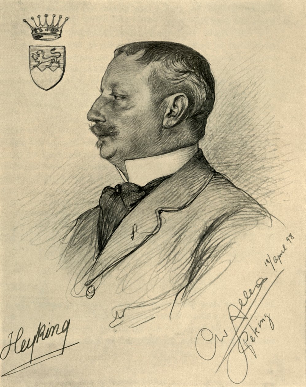 Edmund von Heyking, Peking, 1898. alkotó: Christian Wilhelm Allers