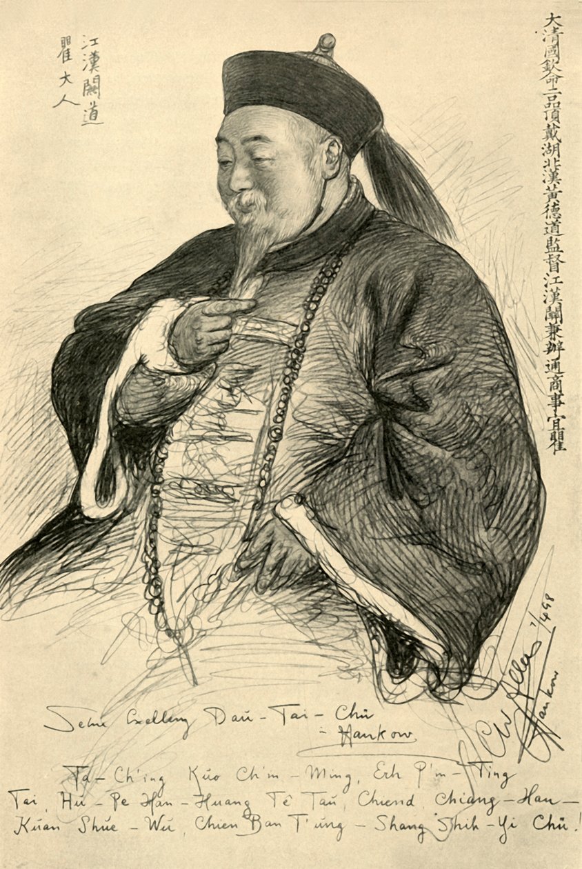 Őexcellenciája Dao-Tai-Chu, Hankow, Kína, 1898. alkotó: Christian Wilhelm Allers
