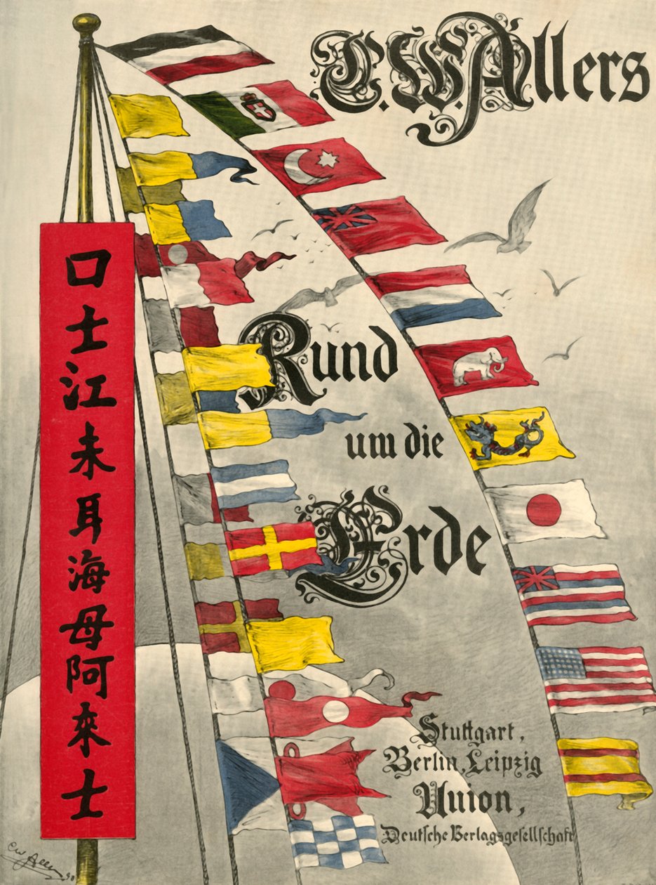 Nemzetközi tengeri jelzőzászlók, 1898. alkotó: Christian Wilhelm Allers