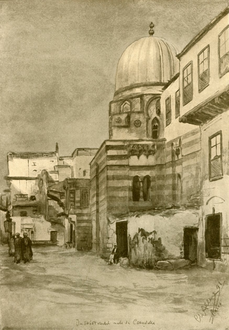 Mecset, Kairó, Egyiptom, 1898. alkotó: Christian Wilhelm Allers