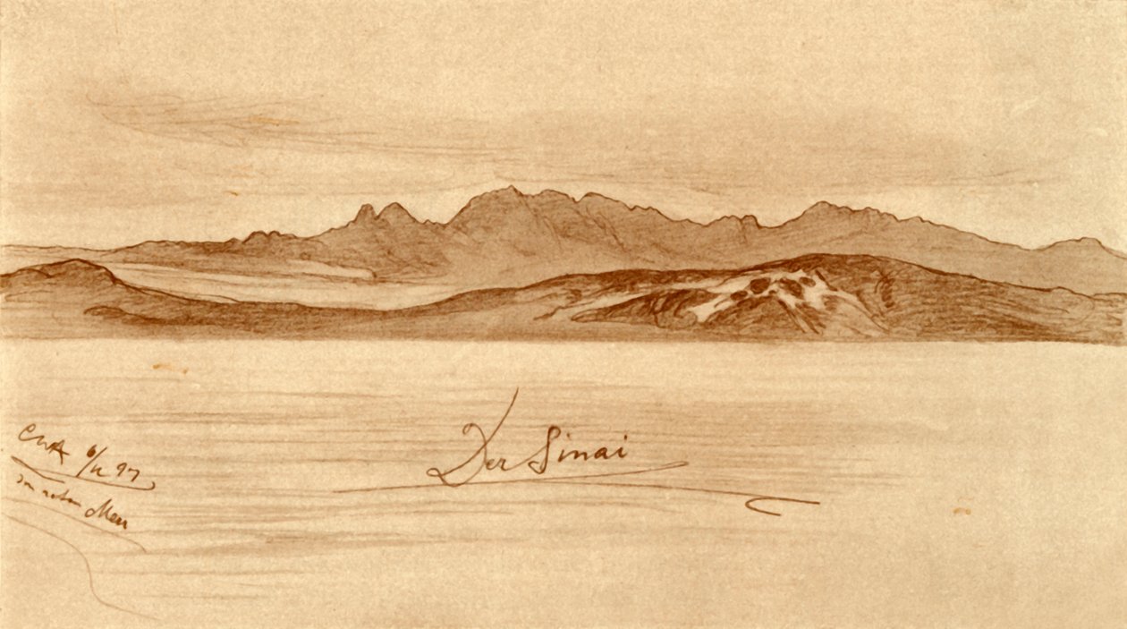Sínai, Egyiptom, 1898. alkotó: Christian Wilhelm Allers
