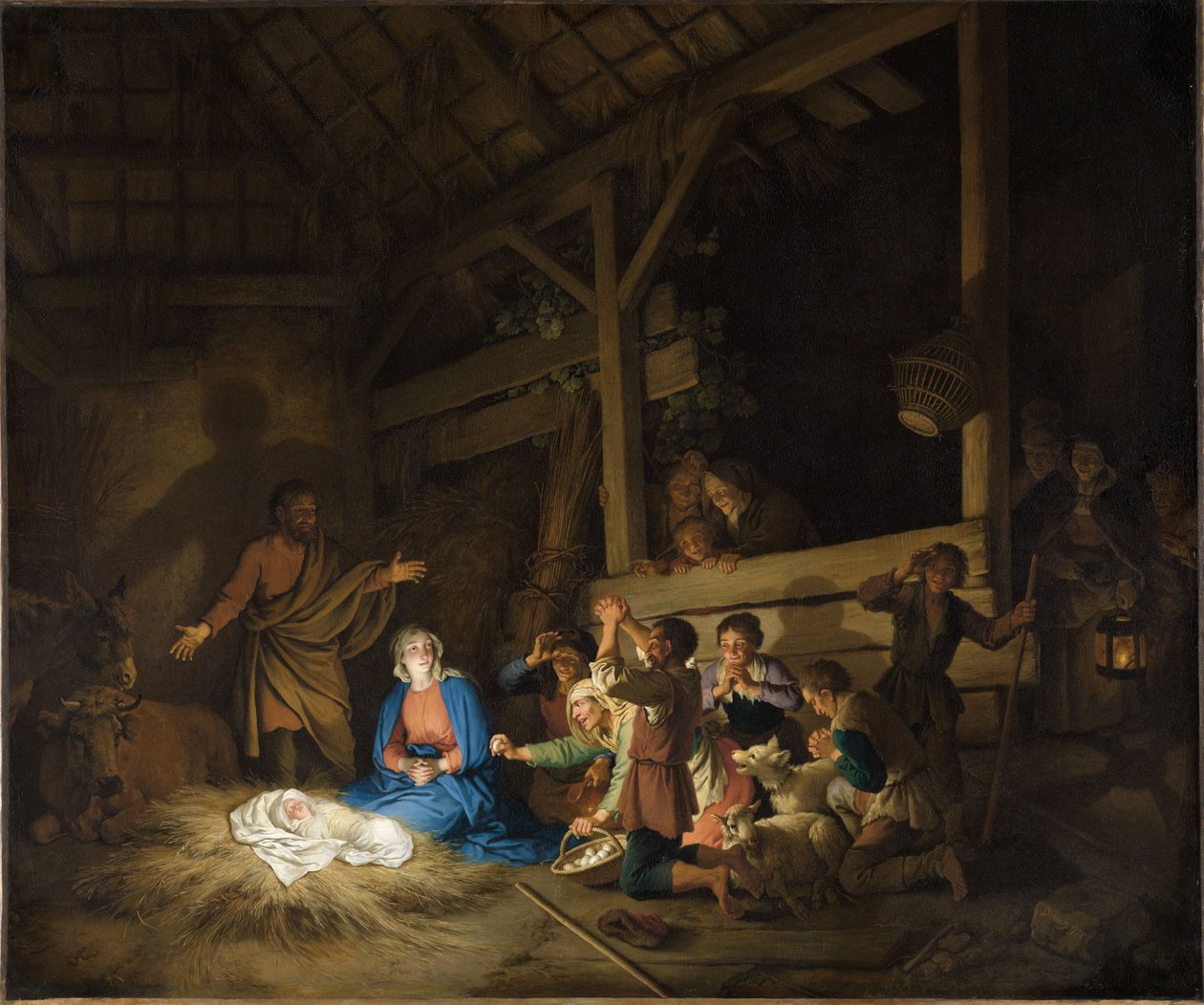 A pásztorok imádása alkotó: Christian Wilhelm Ernst Dietrich