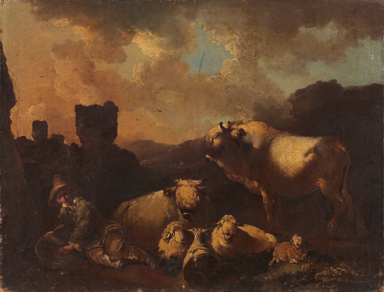 Holland történet (Pásztorlány) alkotó: Christian Wilhelm Ernst Dietrich