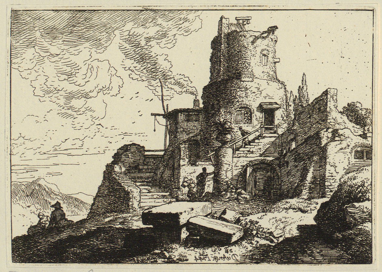 Remetelak a sziklák között alkotó: Christian Wilhelm Ernst Dietrich