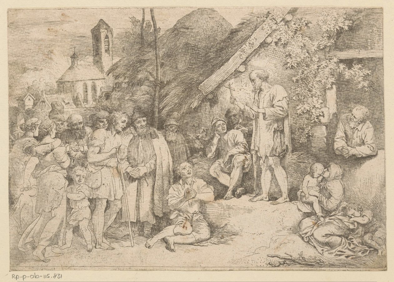 Szent Jakab prédikál alkotó: Christian Wilhelm Ernst Dietrich