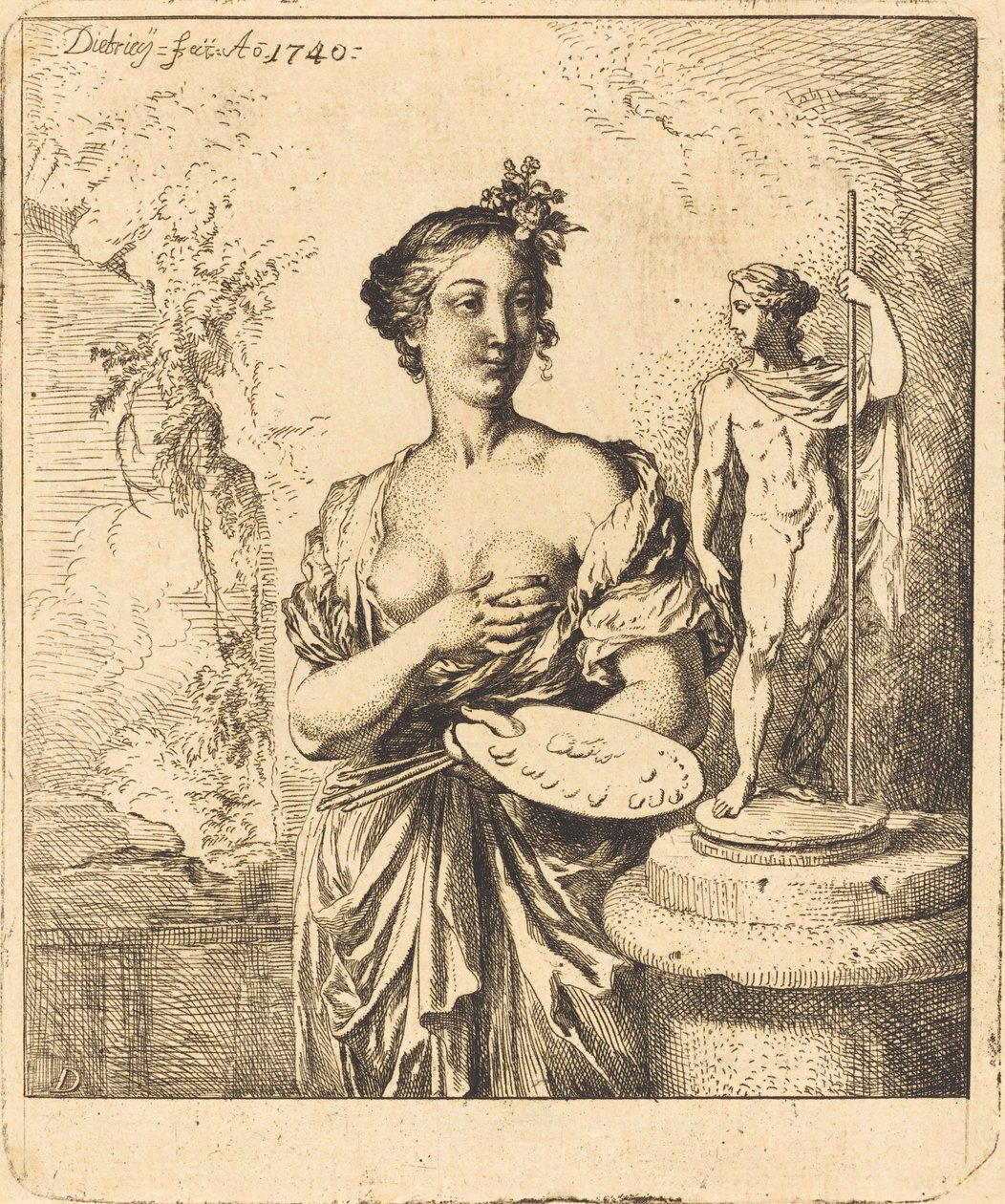 Festmény alkotó: Christian Wilhelm Ernst Dietrich