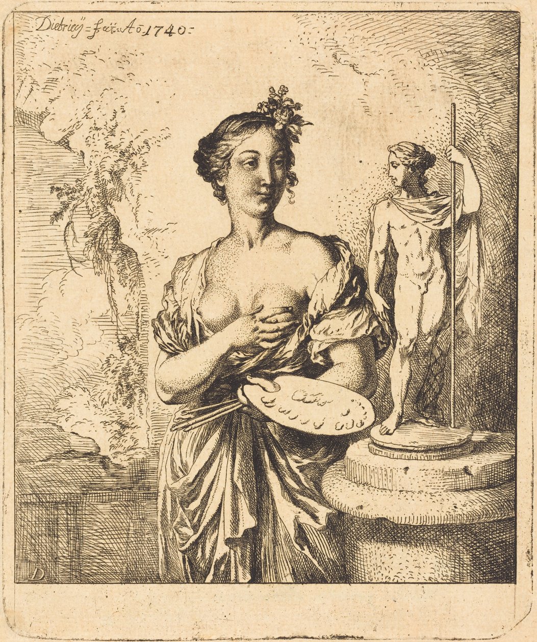 Festmény alkotó: Christian Wilhelm Ernst Dietrich