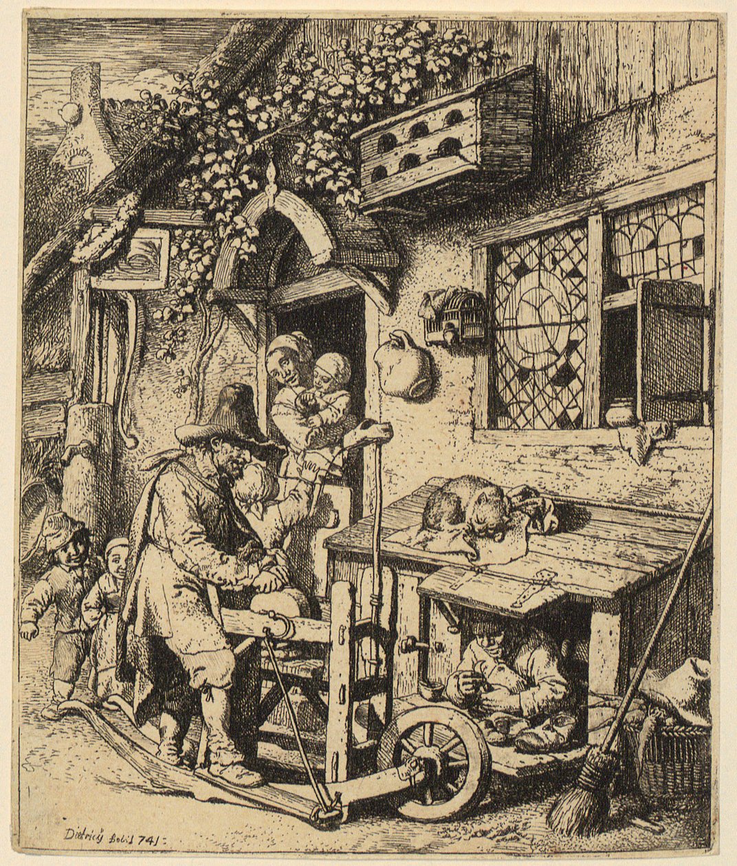 Ollóköszörűs alkotó: Christian Wilhelm Ernst Dietrich