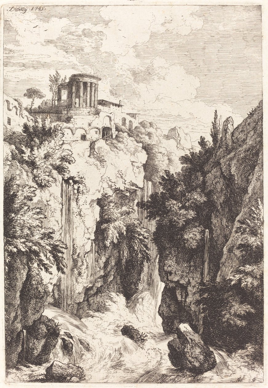 Szibilla temploma, Tivoli alkotó: Christian Wilhelm Ernst Dietrich