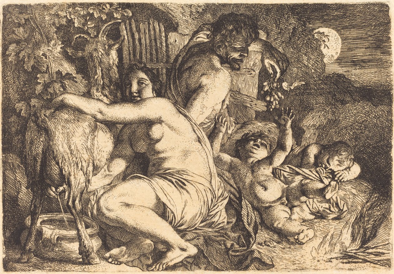 A Szatír családja alkotó: Christian Wilhelm Ernst Dietrich
