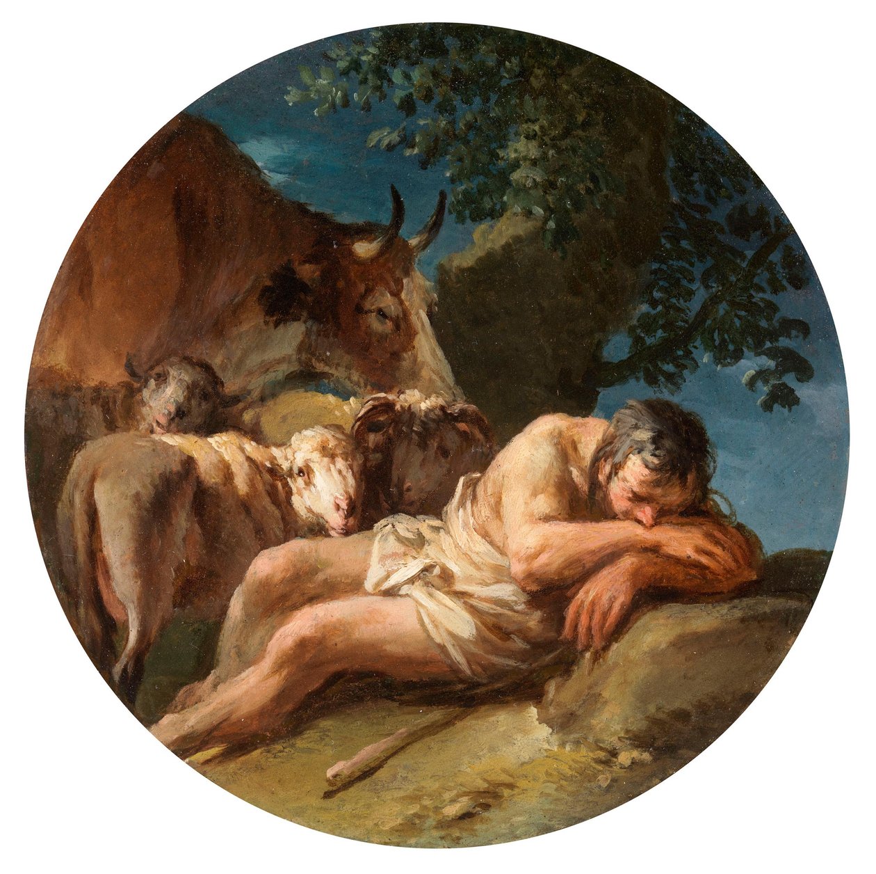 Az alvó pásztor alkotó: Christian Wilhelm Ernst Dietrich