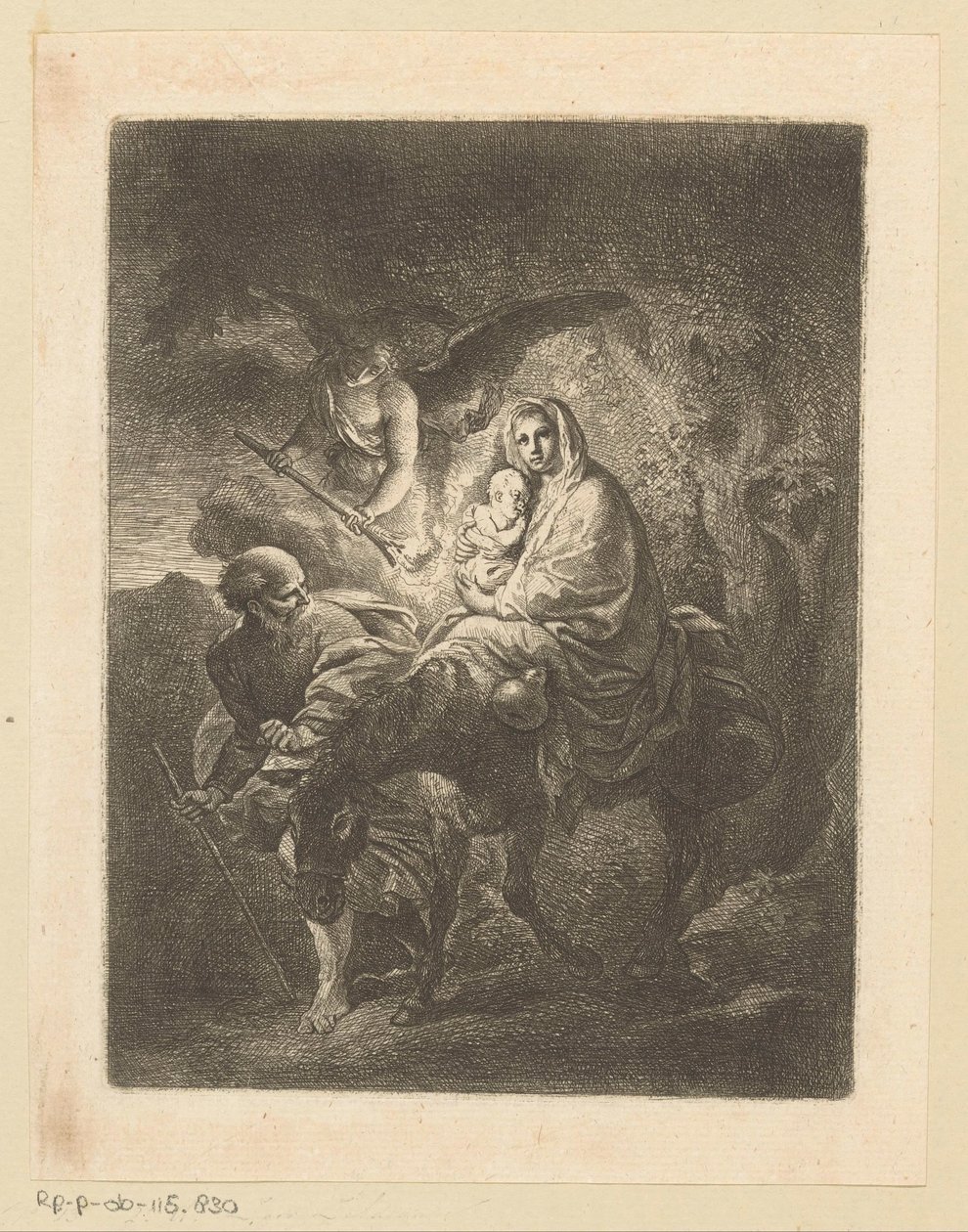 Repülés Egyiptomba alkotó: Christian Wilhelm Ernst Dietrich