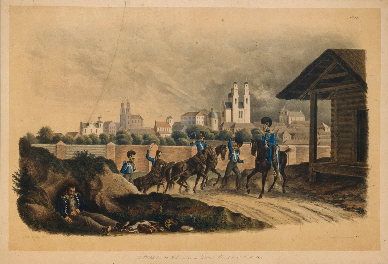 Polotsk város közelében, 1820-as évek 1812. július 25-én alkotó: Christian Wilhelm Faber du Faur von