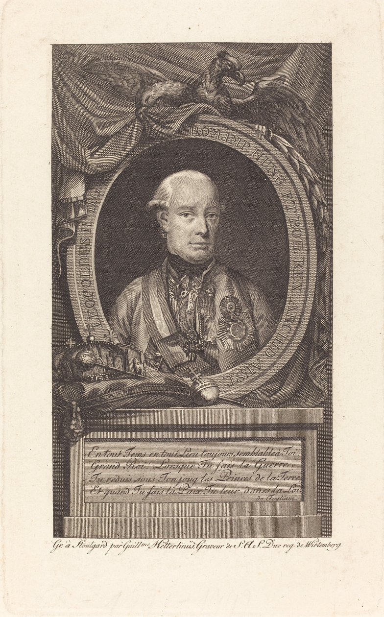 Lipót, Szent-római császár alkotó: Christian Wilhelm Ketterlinus